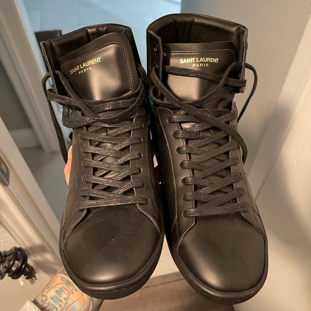 Saint Laurent high top sneakers